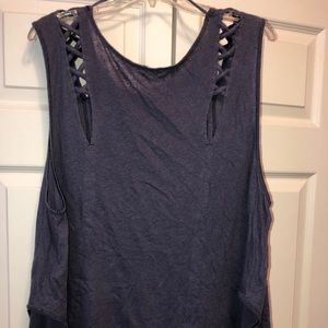 Free people detailed over sized tank top
